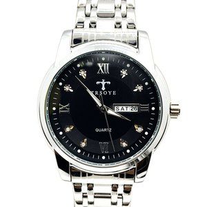 Luxury Black Dial Day and Date Men's Watch